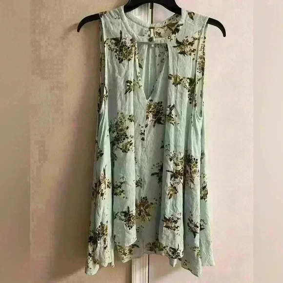 Free people swing tunic mint green with pockets sleeveless long line Small - Picture 5 of 11